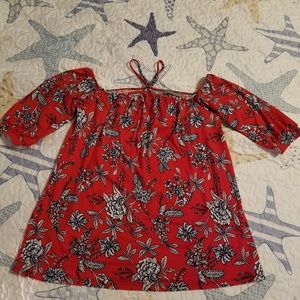 Alandro Off-the-Shoulder Halter Knit Top